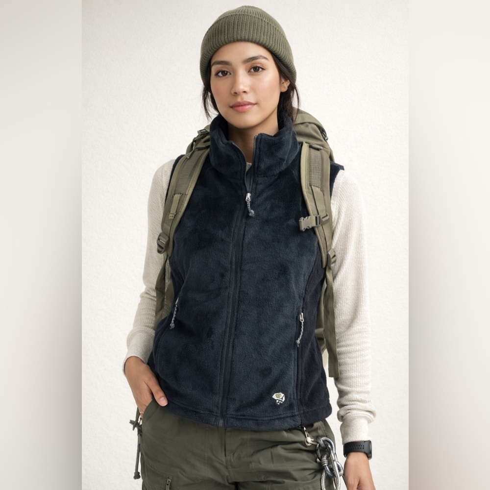 Mountain Hardwear Windstopper® Fleece Vest – Black – Women’s Size Medium